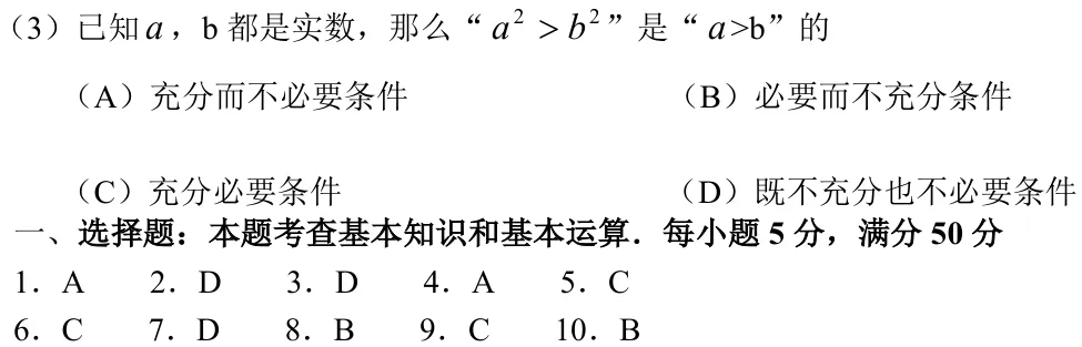 浙江 2008 · 数学 q03 原卷截图（含答案）
