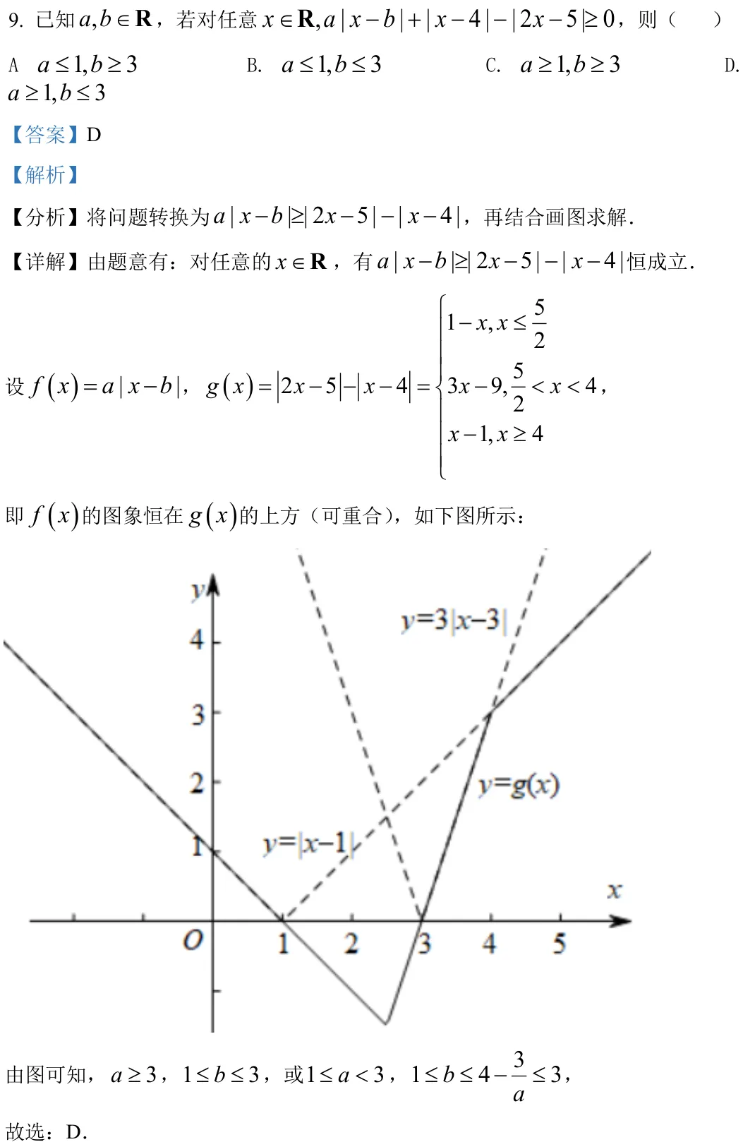 浙江 2022 · 数学 q09 原卷截图（含答案）